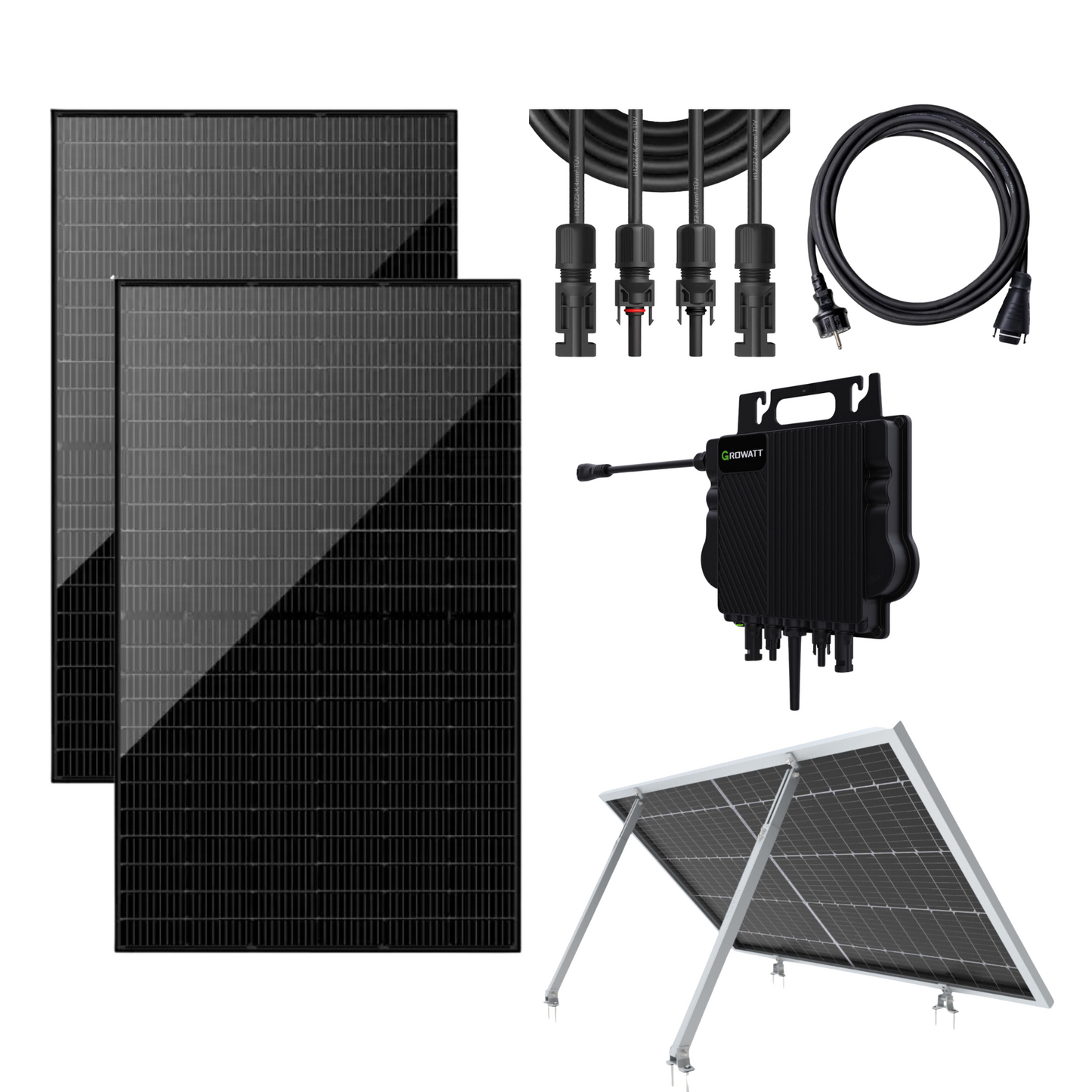 Balkonkraftwerk 800w Growatt Fullblack 405w Slenergy