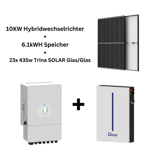 10KW Solarnalge inkl. 6.1kWh Speicher Komplett Deye