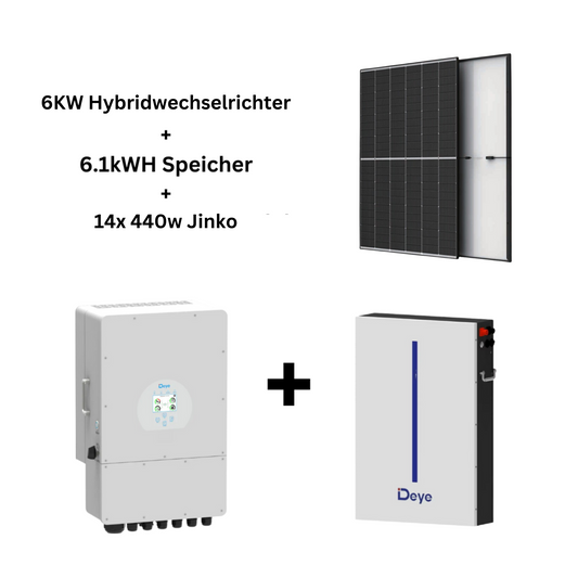 6KW Solarnalge inkl. 6.1kWh Speicher Deye mit Solarmodule